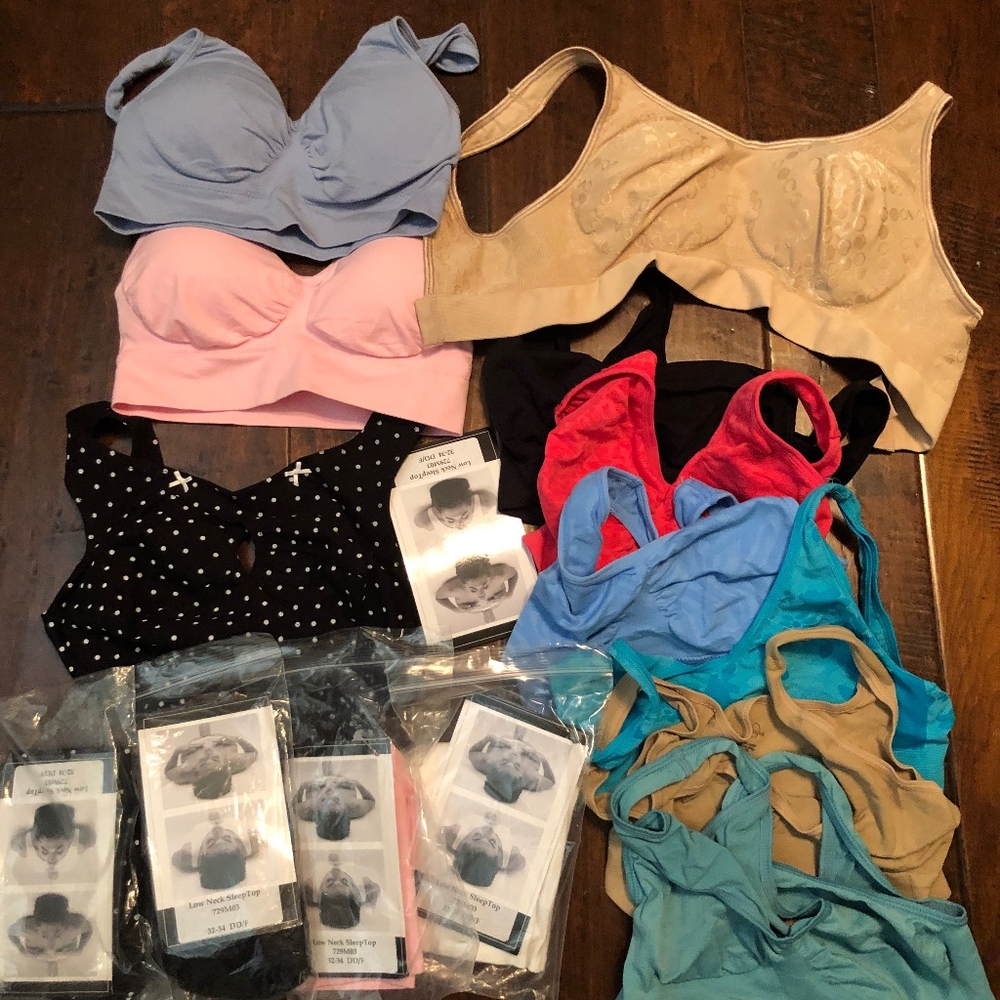 Sports bras and sleep bras, many new!